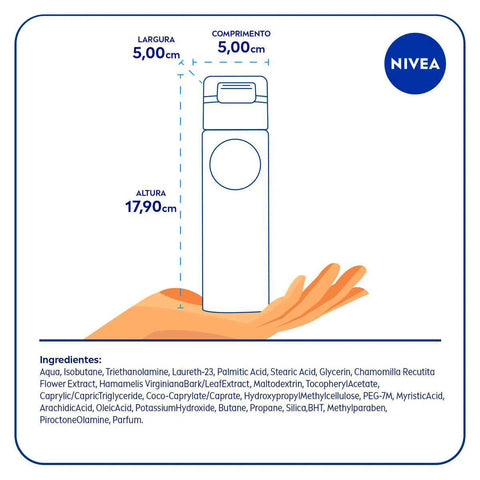 Espuma Para Barbear Nivea Men Sensitive 200Ml
