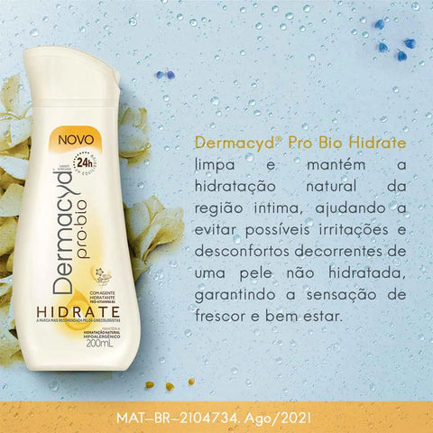 Sabonete Íntimo Dermacyd ProBio Hidrate Líquido Com 200Ml