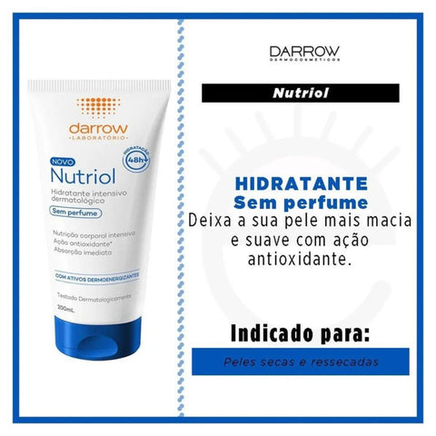 Nutriol Darrow Loção Hidratante Sem Perfume 200Ml