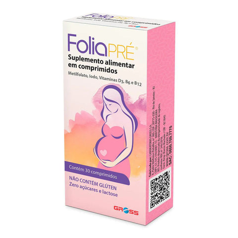 Polivitamínico Foliapré Gestantes 30 Unidades - Comprimido
