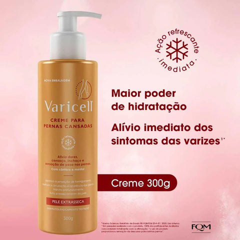 Varicell Creme Para As Pernas Pele Extrasseca 300G
