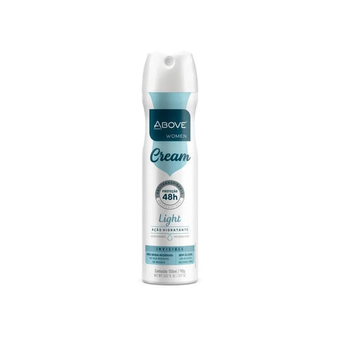 Desodorante Antitranspirante Above Women Cream Ligth, Aerossol Com 150Ml
