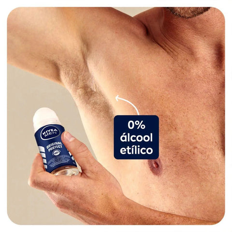Desodorante Antitranspirante Masculino Nivea Men Protect Original Roll-On, 1 Unidade Com 50Ml