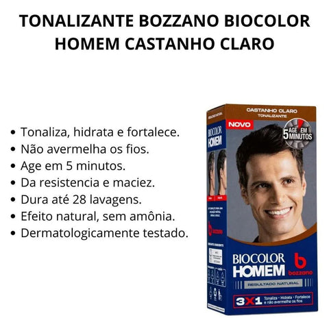 Tonalizante Biocolor Homem Castanho Claro