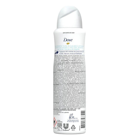 Desodorante Antitranspirante Feminino Dove Cuida e Protege, Antibacteriano, Aerossol, 1 Unidade Com 150Ml