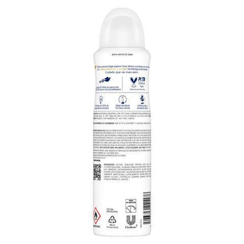 Desodorante Antitranspirante Feminino Dove Invisible Dry, Aerossol, 1 Unidade Com 150Ml