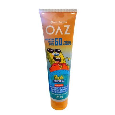 Protetor Solar Infantil Oaz Bob Esponja FPS 60 - 125 mL