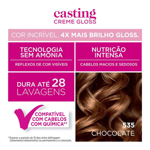 Tonalizante L'Oréal Casting Creme Gloss Nº 535 Chocolate