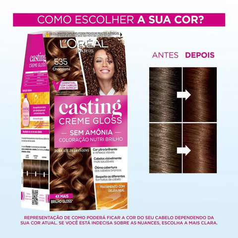Tonalizante L'Oréal Casting Creme Gloss Nº 535 Chocolate
