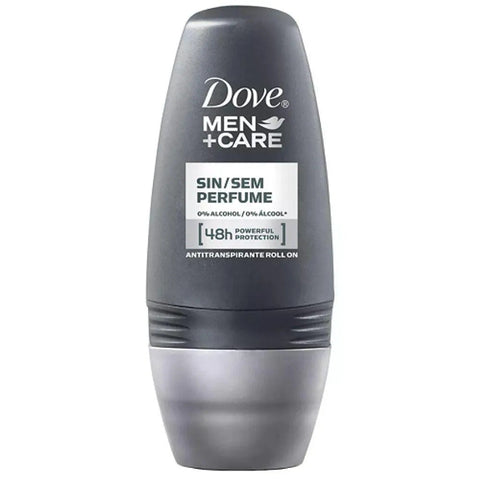 Desodorante Masculino Dove Men + Care Sem Perfume, Roll-On, 1 Unidade Com 50Ml