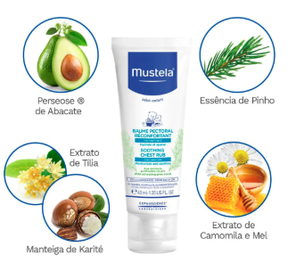Bálsamo Reconfortante Mustela para Massagem Peitoral em Bebês 40ml