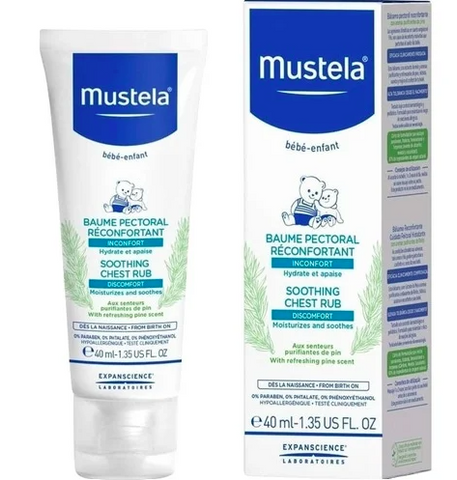 Bálsamo Reconfortante Mustela para Massagem Peitoral em Bebês 40ml
