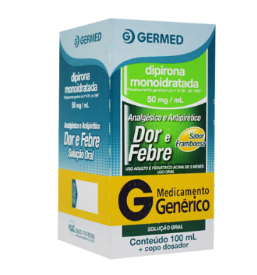 Dipirona Monoidratada (Germed) 50mg/mL - 100 mL - Solução