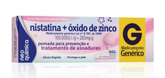 Nistatina + Óxido de Zinco (Neo Química) 100000UI/g + 200mg/g - 60 g - Pomada