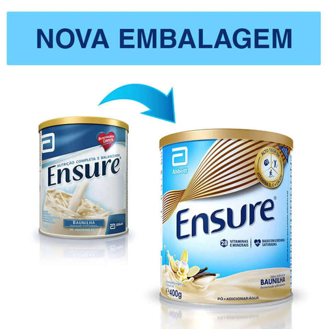 Ensure Baunilha - 400 g - Pó para Solução