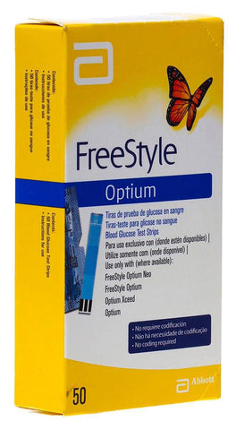 Tiras Freestyle Optium  Tiras - 50 Unidades