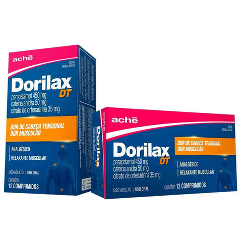 Dorilax DT 450mg + 50mg + 35mg - 12 Unidades - Comprimido