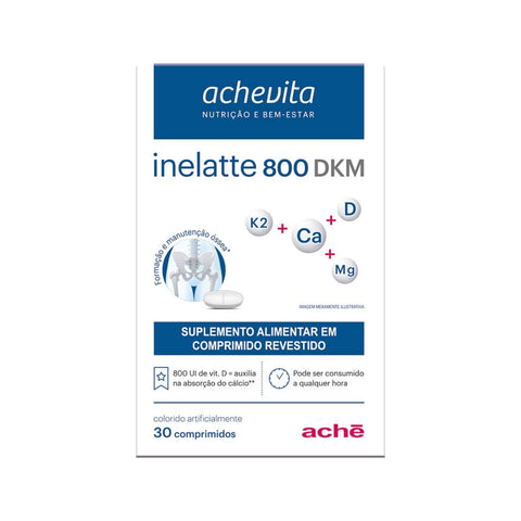 Inelatte 800 Dkm 800 UI - 30 Unidades - Comprimidos