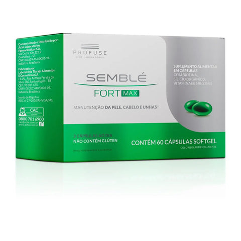 Polivitamínico Semblé Fort Max 60 Unidades - Cápsula