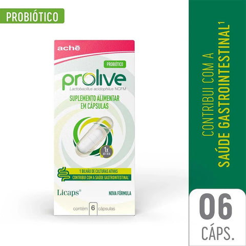 Probiótico Prolive 6 Unidades - Cápsula