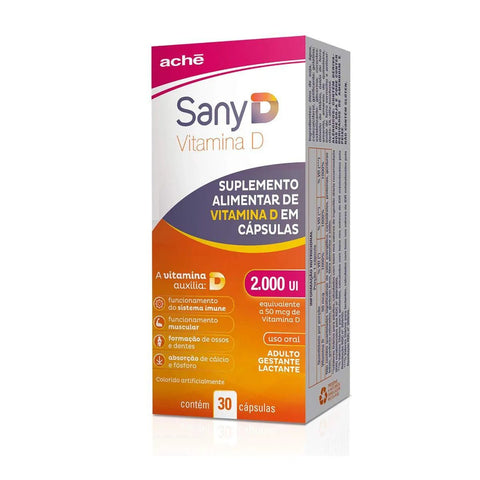 Vitamina D Sany D 2.000UI - 30 Unidades - Cápsula