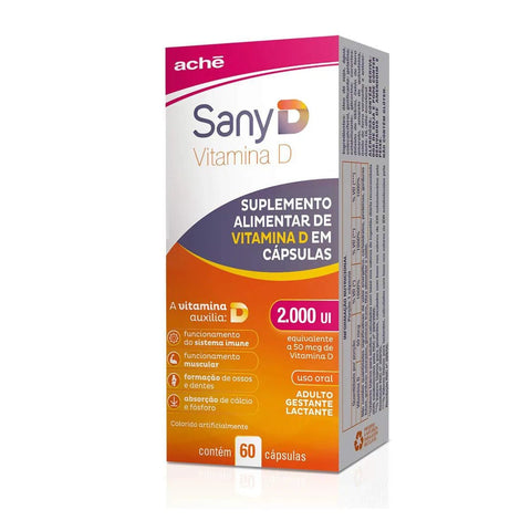 Vitamina D Sany D  2.000UI - 60 Unidades - Cápsula