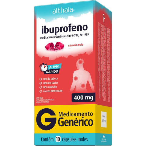 Ibuprofeno (Althaia) 400mg - 10 Unidades - Cápsula