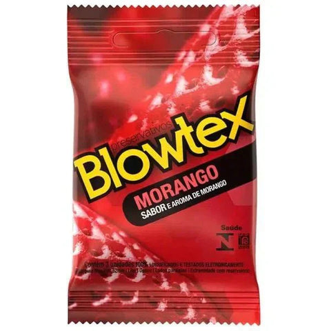 Preservativo Blowtex Morango 3 Unidades