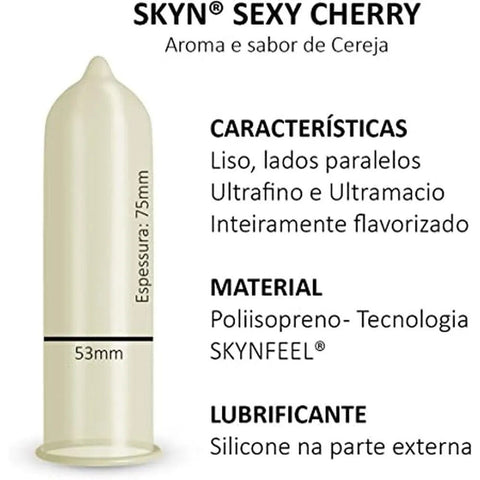 Preservativo Blowtex Skyn Chery 3 Unidades