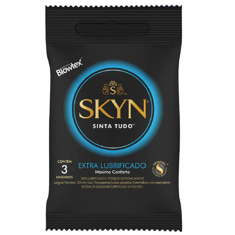 Preservativo Blowtex Skyn Extra Lubrificado 3 Unidades