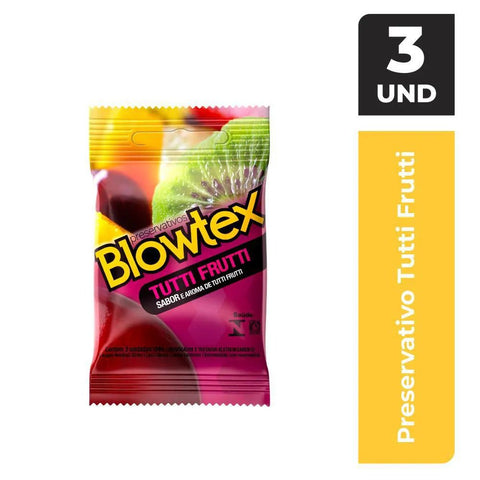 Preservativo Blowtex Tutti-Frutti 3 Unidades