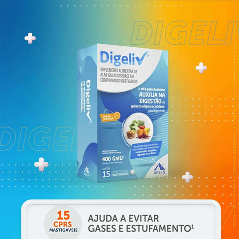 Suplemento Alimentar Digeliv 15 Unidades - Comprimido