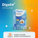 Suplemento Alimentar Digeliv  30 Unidades - Comprimido