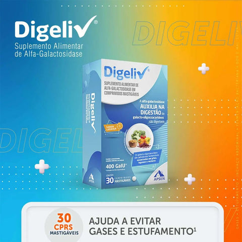 Suplemento Alimentar Digeliv 30 Unidades - Comprimido