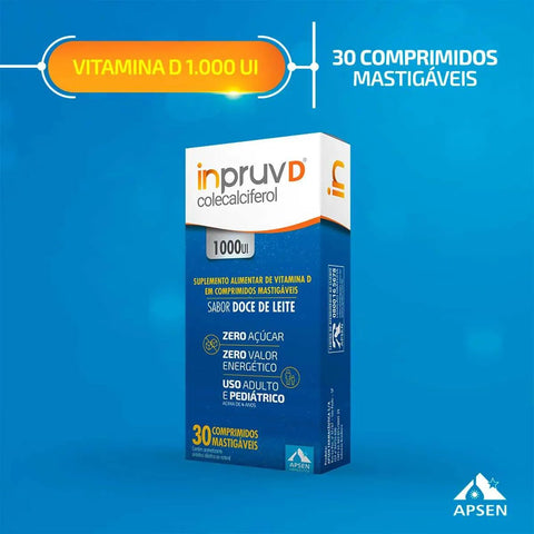 Vitamina D Inpruv D 1.000UI - 30 Unidades - Comprimido