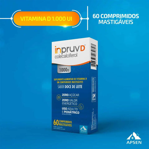 Vitamina D Inpruv D 1.000UI - 60 Unidades - Comprimido