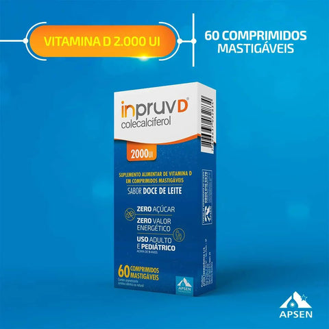 Vitamina D Inpruv D 2.000UI - 60 Unidades - Comprimido