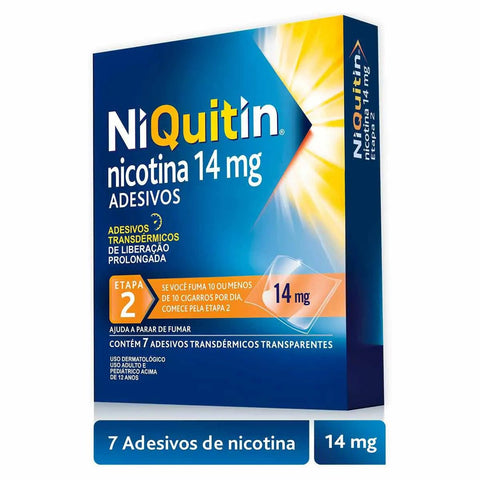 NiQuitin 14mg - 7 Unidades - Adesivo