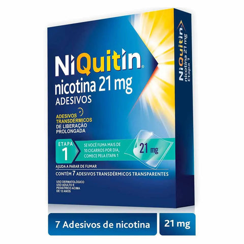 NiQuitin 21mg - 7 Unidades - Adesivo