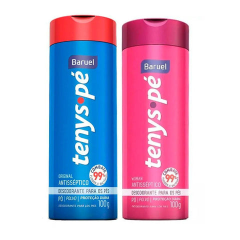 Talco Antisséptico Tenys Pé  Original - 2 x 100 g
