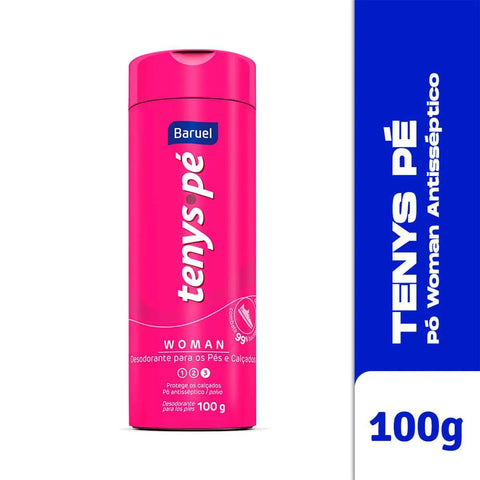 Talco Antisséptico Tenys Pé Woman - 100 g