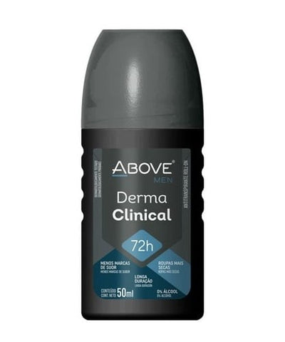 Desodorante Antitranspirante Above Men Dermaclin 72H, Roll-On Com 50Ml