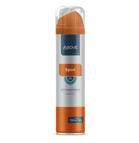 Desodorante Antitranspirante Above Men Sport, Aerossol Com 150Ml
