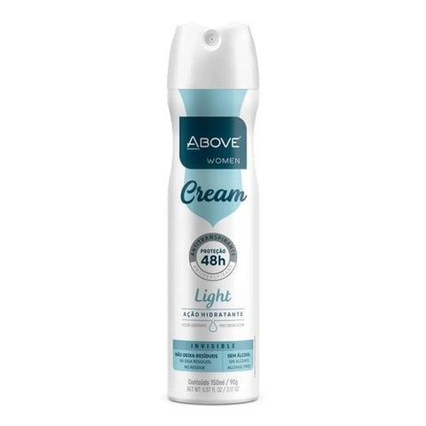 Desodorante Antitranspirante Above Women Cream Ligth, Aerossol Com 150Ml