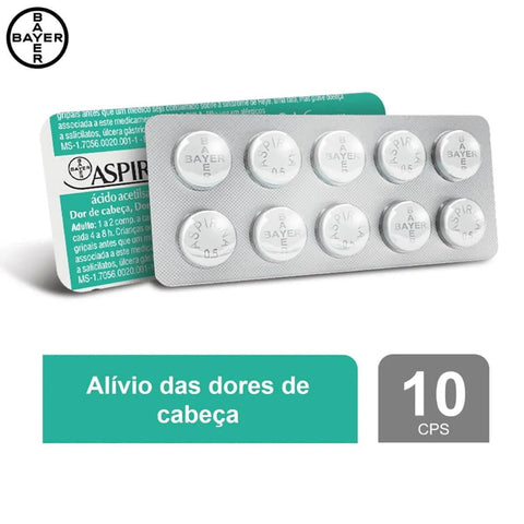 Aspirina 500mg - 10 Unidades - Comprimido