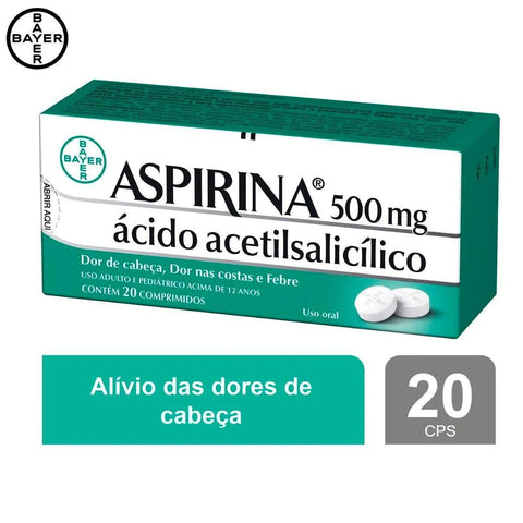 Aspirina 500mg - 20 Unidades - Comprimido