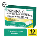 Aspirina C  400mg + 240mg - 10 Unidades - Efervescente
