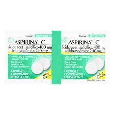 Aspirina C Limão  400mg + 240mg - 2 Unidades - Efervescente