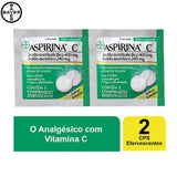 Aspirina C Limão  400mg + 240mg - 2 Unidades - Efervescente
