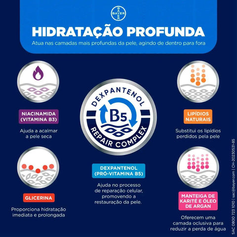 Bepantol Derma Balm Corporal  Regenerador - 200 mL - Creme